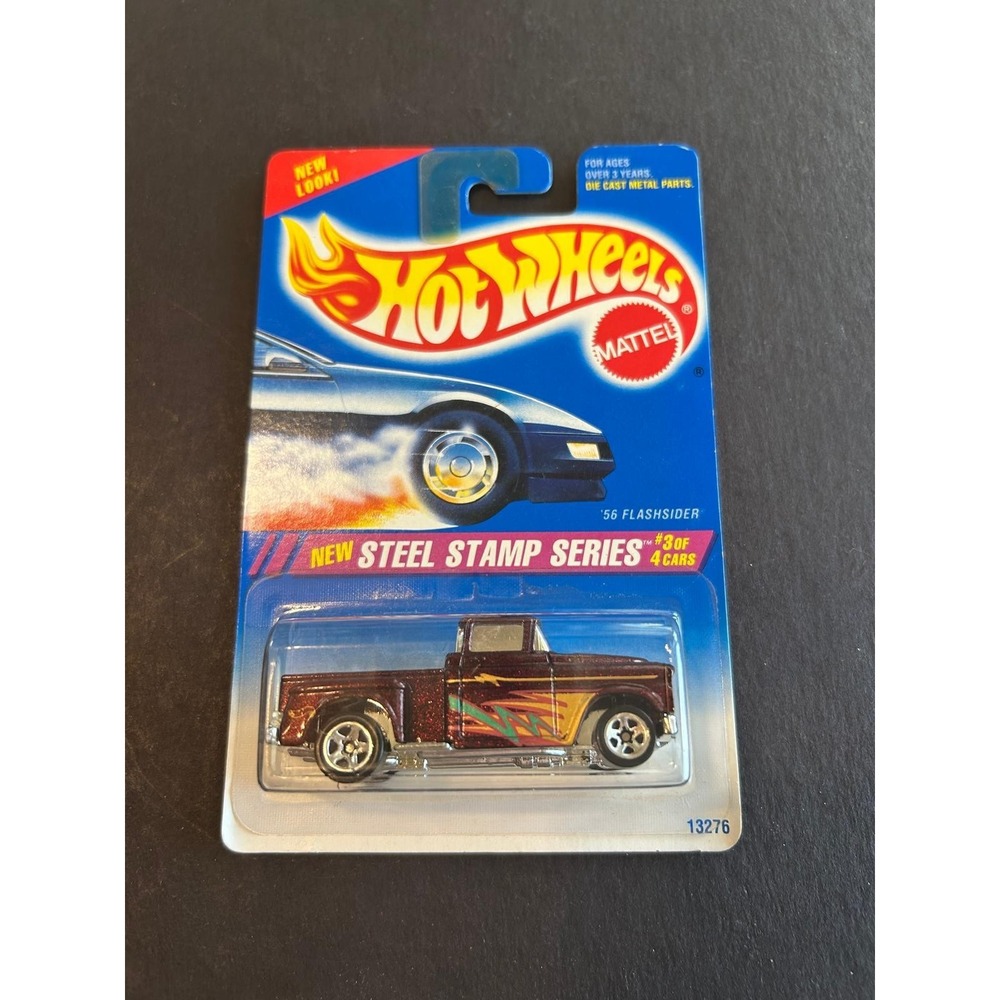 Hot Wheels 1956 Flashsider Pickup Truck New Steel Stamp Series 1994 Diecast Car